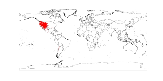 worldwide distribution of Ipomopsis