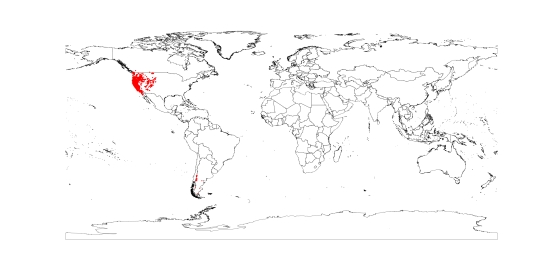 worldwide distribution of Navarretia