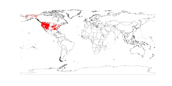 worldwide distribution of  Phlox